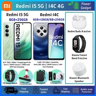 [NEW] REDMI 15 5G 16(8+8)GB + 256GB | Snapdragon® 6s Gen 3 | 7000 mAh 33W Fast Charging | Redmi 14C 