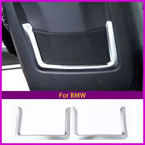 For BMW 3 4 Series GT f30 f34 2013-2017 Rear Row Back Net Decoration Frame Trim Silver Car Accessori