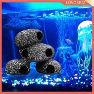 [Lovoski2] Rock Hideout Aquarium Play Rest Aquarium Hide Cave Ornaments Aquarium