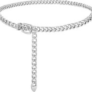 Simple Metal Chain Belts Long Tassel Waist Chain Waistband Belts Dress Jeans Belts