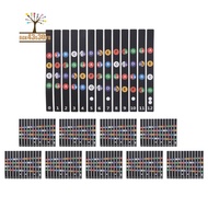 Ukulele Fretboard Stickers Chord Fret Stickers Note Sticker Finger Guide for Ukulele Beginner 10PCS