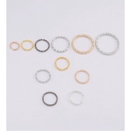 8 /10/12 /15 / 20mm Metal Open Jump Rings Split Ring Connector For Diy Jewelry Making Finding Access