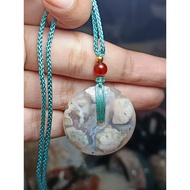 Sakura agate necklace