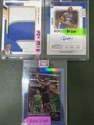 NBA 球員卡 Charles Bassey, Robert Woodard II, Tyrell Terry panini auto