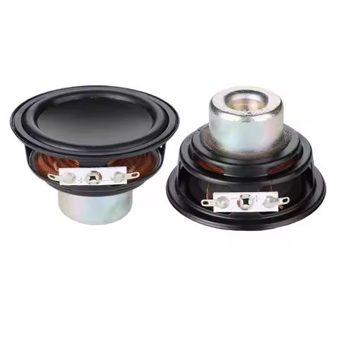 2Pcs 2.6 Inch 6 Ohm 20W Midrange Bass Speaker 66MM Woofer Long Stroke Loudspeaker Neodymium Magnetic