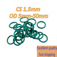 OD5mm-50mm * CS1.5mm Green Fluorine O-Ring Sealing Ring