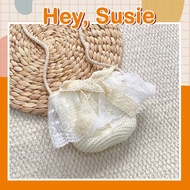 Crossbody Bag (Cream Chiffon Bow/Cream Lace Bow/Yellow Flowers/Pink Lace Bow/Brown Chiffon Bow) For 