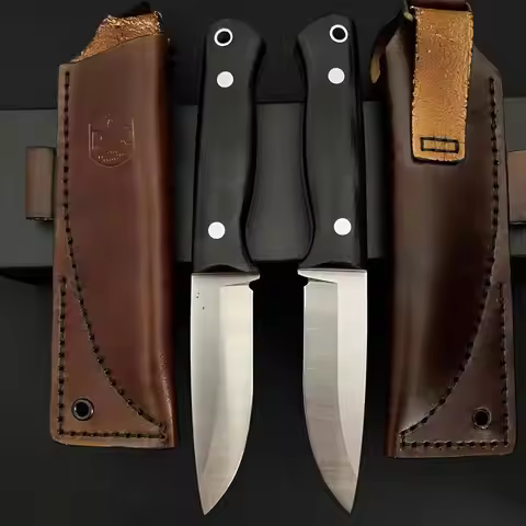 Nordic style new 14C28N Scandinavian blade fixed knife outdoor camping EDC small straight fruit knif