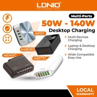 LDNIO A6573C 65W Super Fast Charger PD 65W+QC3.0 Auto-ID Desktop USB Charger | A8101 | A6140C | A480