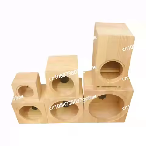 Car audio solid wood box modified speaker 1.5 3.5 4 5 6.5 inch 8 inch empty box body home speaker