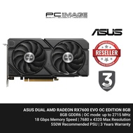 ASUS DUAL AMD RADEON RX7600 EVO OC EDITION 8GB (DUAL-RX7600-O8G-EVO)