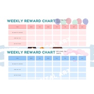 KIDS Reward Chart Template