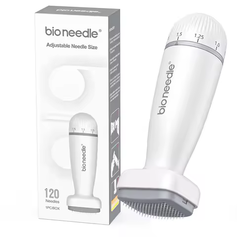 Bio 120Pins 0.2mm Derma Roller Stamp Adjust Needle Derma Microneedle Pen For Beard Hair Care Microne