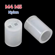 M4 M5 White Nylon LED Diode Holder Clip Bezel Socket Mount DIY Light Emitting Diode LED Spacer Lamp 