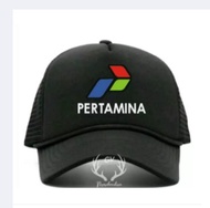 Topi Jaring / Trucker Logo Pertamina/Topi Pertamina MS