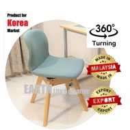Earth Modern Compact Turning Study Chair/Office Chair/Dining Chair/Work Chair/Kerusi Pejabat/Kerusi 