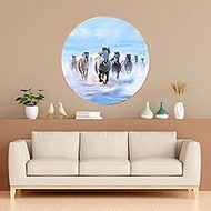 Done With Love Store Seven Horses Vastu Painting For Wall Decoration Big Large Size 7 horse Vastu Fr