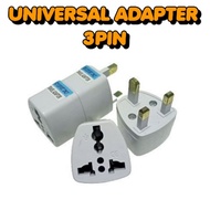 3pin Universal Adapter Travel Adapter 3pin Plug US EU CHINA HK