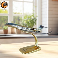 [prettyia] Airplane Model Simulated Metal Realistic Diecast Plane Toy Desktop Ornament G650er Aircra