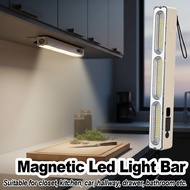 Rechargeable LED Tube Light Emergency Lamp Light Stick for Power Outages Hands-Free Work Magnetic Ba