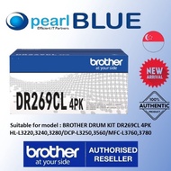 BROTHER DRUM KIT DR269CL 4PK suitable model HL-L3220,3240,3280/DCP-L3250,3560/MFC-L3760,3780, MFC-L8