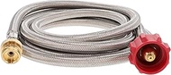 GasOne 10 ft Propane Hose 1lb to 20lb Adapter Hose -16.4 oz to 20 lb Propane Tank Adapter Hose QCC1/