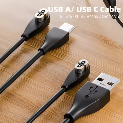 Type C/USB Charger Cable for Aftershokz Aeropex AS800 S803 S810 Bone Conduction Headphone Magnetic A