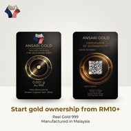 ANSARI Micro Gold 999 Real Gold Foil Card (1mg)