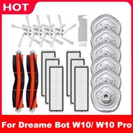 Dreame Bot W10 W10 Pro Robot Vacuum Cleaner Accessories of Main Brush Side Brush HEPA Filter Mop
