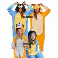 XXL Adult Kids' Blue Dog Onesie - Perfect for Christmas & Halloween