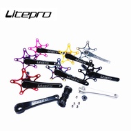 Litepro Folding Bike Integrated Hollow Crankset Aluminum Alloy