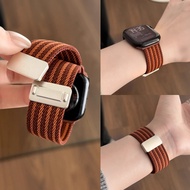 Suitable for iwatch Nylon Braided Strap S11/10apple Smart Watch Strap s9 Loop Magnetic 2665SBD
