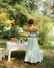 MESKMUSE Lacey multi skirt ( เฉพาะกระโปรง )