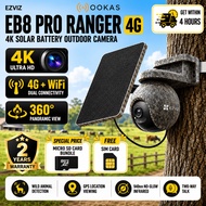 EZVIZ EB8 Pro Ranger Kit 4K / EB8 Pro 4G LTE Battery Camera 8W Solar Panel Auto WiFi 4G Switch Wirel