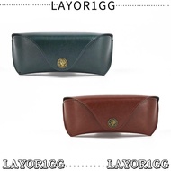 LAYOR1GG Glasses Box Unisex Retro Portable Protective