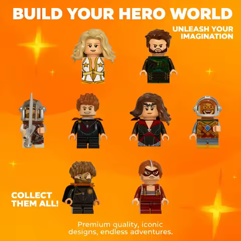 123 pcs Starlight Soldier Boy Homelander MOC Bricks Set A Train Queen Maeve Deep Crimson Countess St