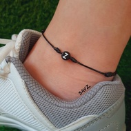 SAYZchic | A-Z Initial Anklet | Adjustable Anklet | Initial Thin Anklet | Unisex Anklet