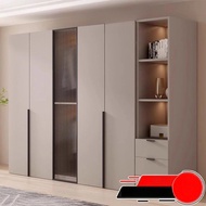 Luxury Solid Wood Wardrobe Storage Cabinet Wardrobe with drawers 1/2/3/4/5 Doors Wardrobe