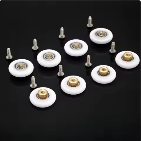 4pcs 8pcs/set Durable Shower Rooms Cabins Pulley Door Roller /Runners/Wheels/Pulleys Diameter 19mm/2