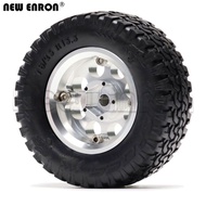 4Pc 1.55 Inch Alloy Beadlock Wheel Rim Hub 78MM Rubber Tyre Tire for