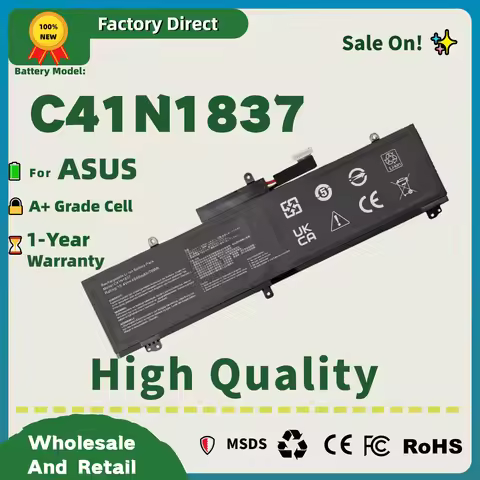 Factory Direct! C41N1837 Battery for For ASUS TUF Dash F15 FX516 Zephyrus G15 GA502 G GA502 M GU502 