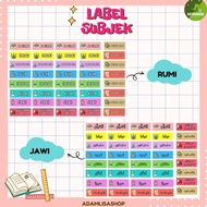 sticker subjek kafa / sekolah agama johor