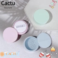 CACTUS 1Pcs Empty Loose Powder Jars, with Sifter White Cap Dispersion Powder Box,|Puff Powder Subpac
