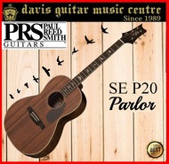 PRS Acoustic Guitar SE P20 Vintage Mahogany Parlor with Gig Bag
