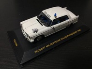 IXO 1/43 Peugeot 404-Deutsche Polizeifahrzeuge 1966 CLC165