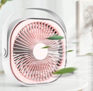 iGlobalStore - USB台式風扇，便攜式3速強風和360°旋轉迷你台式風扇，適用於家庭辦公車戶外旅行的個性化靜音設計風扇