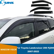 Weathershield Window Visors Rain Guards For Toyota Landcruiser 200 Series Fj200 LC200 2007-2022 Rai