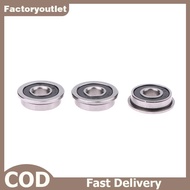 FCMY 10Pcs F695-2RS Stainless Steel Bearing Flanged Miniature Deep Groove Ball Bearings F695 RS Ball