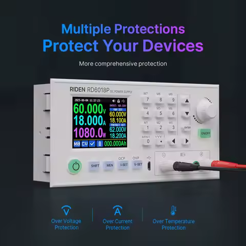 RD RD6018P AC to DC Digital Adjustable Lab Bench Power Supply for Repair Completed Set 60V 18A 1080W