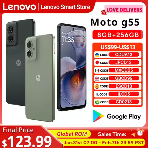 Motorola MOTO G55 Smartphone Original Global ROM 6.5-inch 120Hz Display MediaTek Dimensity 7025 CPU 